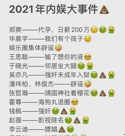 2021娱乐圈吃瓜大盘点